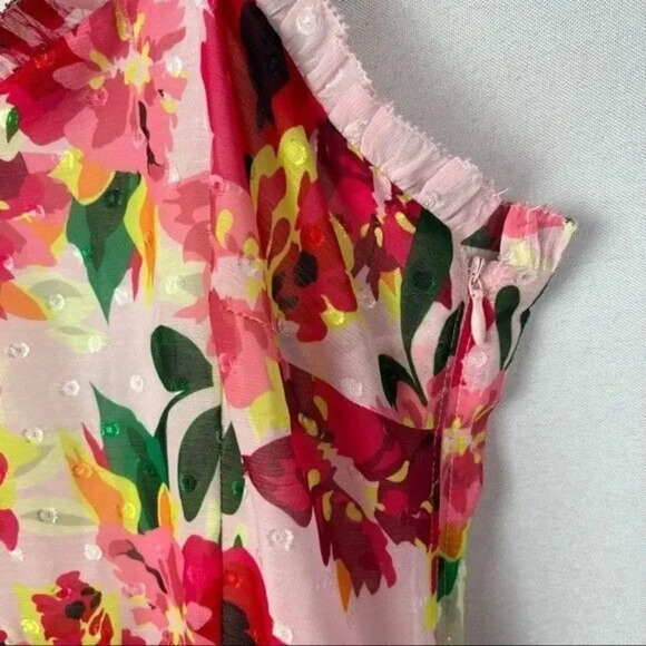 Foxiedox Pink Floral Mami Mini Dress M - Picture 7 of 9